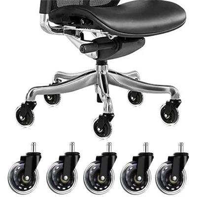 3 Zoll Bürostuhl Lenkrolle PU Schwenkbares Drehbares Lenkrad Ersatzmöbel Hardware Universalrad