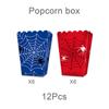 Rood en Blauw Spinnen Verjaardagsfeest Decoratieset: Banner, Krullen, Trekbloemen, Poster, Frietbakjes.