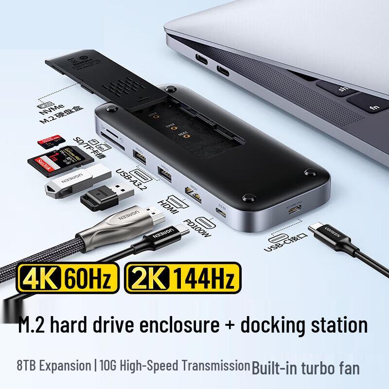 Ugreen Type-C SATA Hard Drive Enclosure & 7-in-1 Docking Station