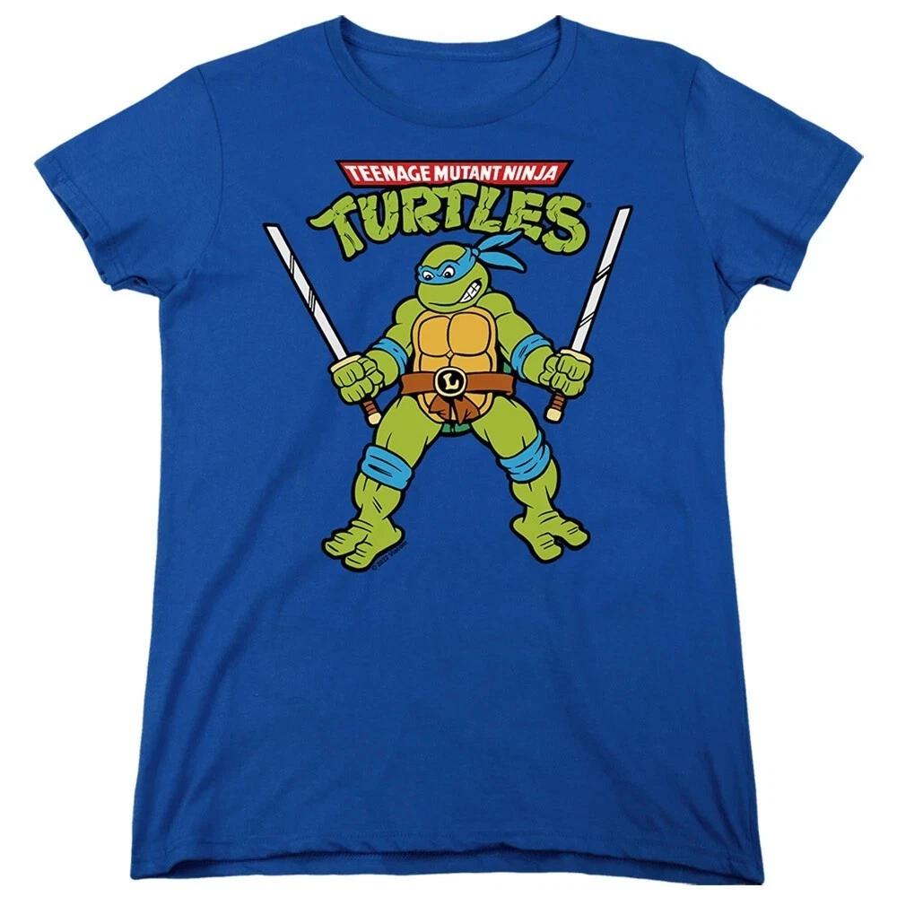 Teenage Mutant Ninja Turtles  Retro Leo  Women s T-Shirt 2XL