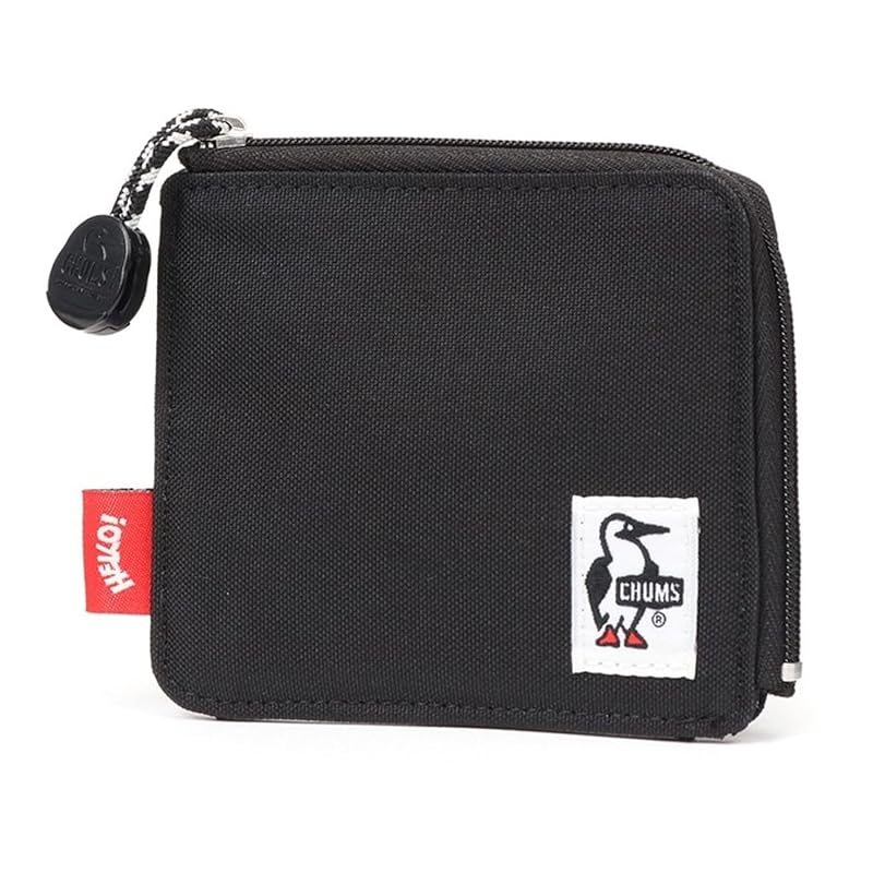 

[Chums] mens wallet Recycle L-Shaped Zip Wallet Black