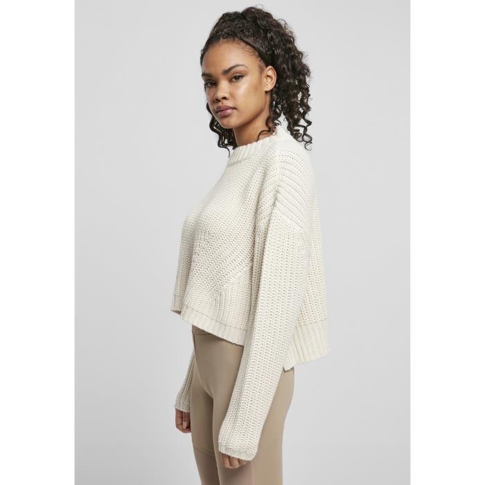 Mikina - Urban Classics - Široká Oversize - Bílá - Stojáček - Dlouhý rukáv