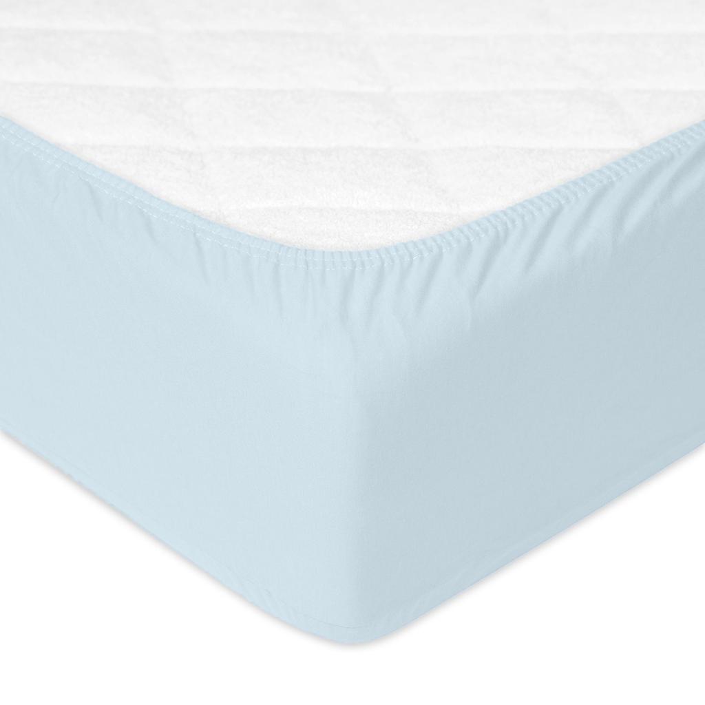 Premium jersey fitted sheet 90x200, 100x200x20, light blue_24, Matex