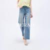 YERAD Women's Retro Loose Straight-Leg Cropped Jeans