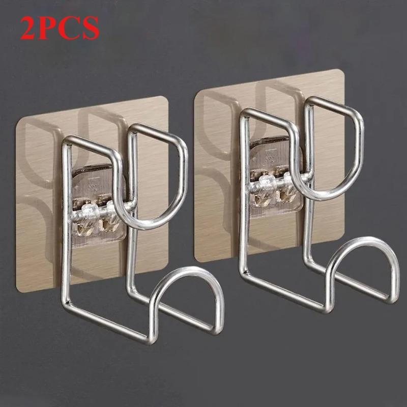 

2Pcs Heavy-Duty Zinc Alloy Basin Hooks – Adhesive Multifunctional Hanger!No-Drill Storage for Kitchen/Bathroom Towels&Washbasins