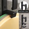 Heavy Duty Washbasin Hook Black Space Aluminum Robes Towel Hook Hanger Bathroom Basin Organizers for Hanging Washbasin