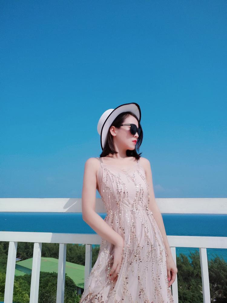 2023 Sequined Beach Dress: Mother-Daughter Backless Summer Maxi for Seaside Vacations