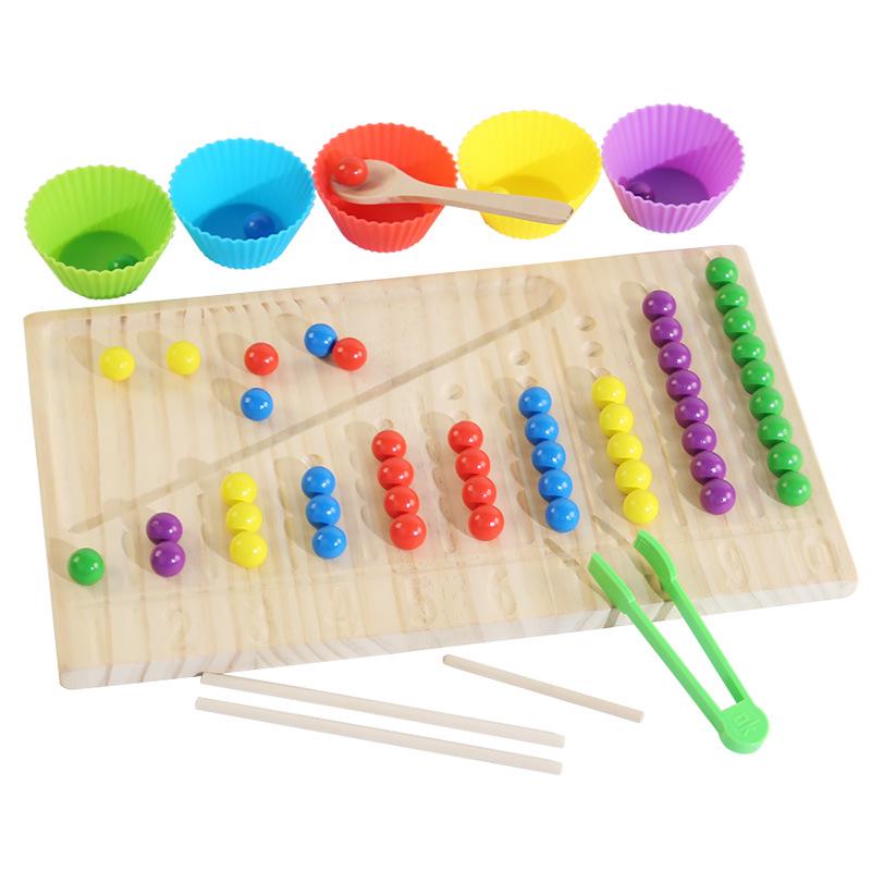 Montessori Beading & Color Sorting Toy for Kids' Concentration & Sensory Development