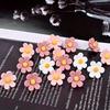 20pcs Pink Floral Pushpins - Decorative Resin Flower Thumbtacks for Photo Walls & Office Supplies