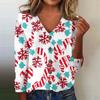 Women's Fashion Print Long Sleeve Knitted Cardigan Button Up Jacket