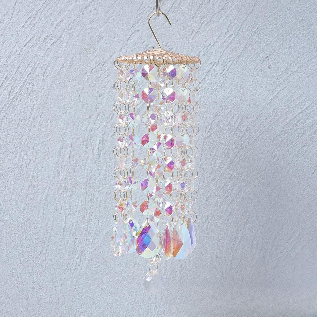 Chandelier Wind Chimes for Home Room Decor Colorful Crystal Wind Chimes Outdoor Garden Backyard Patio Lawn Decor Gifts