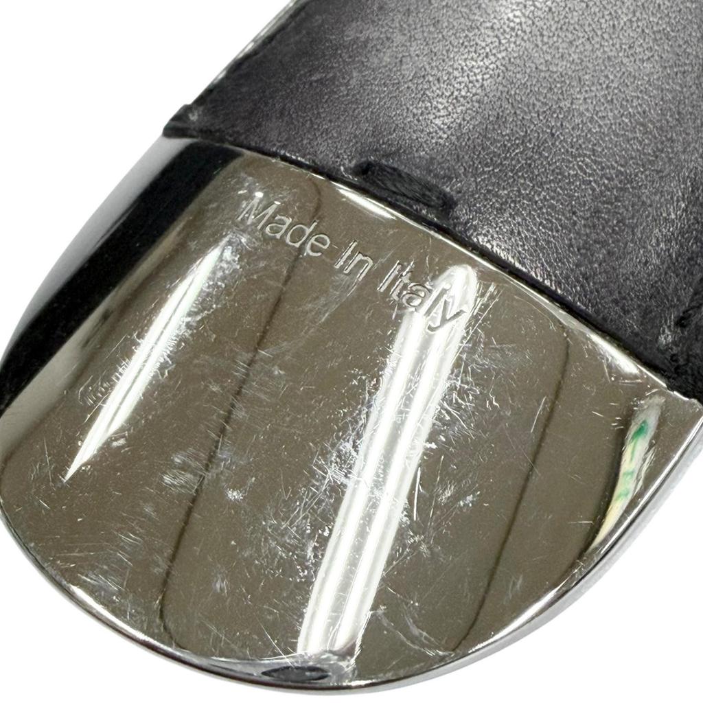 Great BERLUTI key ring shoehorn shoehorn Silver leather mens Used
