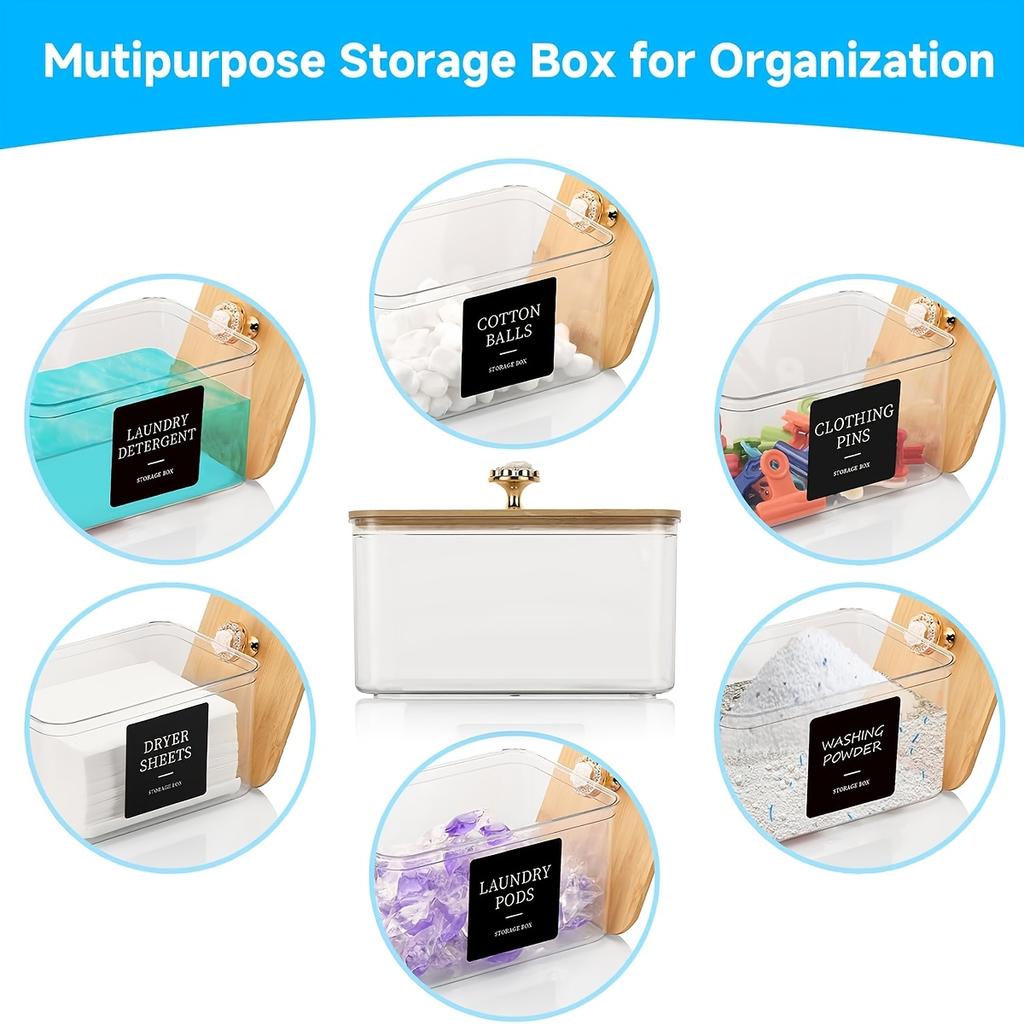 3 Pack Laundry Room Organization and Storage Containers,GlintGath Laundry Pod Containers & Dryer Sheet Holder with Spoon