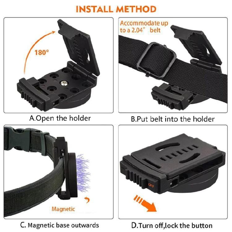 Zuverlässiger magnetischer Gürtelclip-Befestigungshalter Bietet erhöhte Sicherheit und Komfort für Outdoor-Sportler und Baustellen