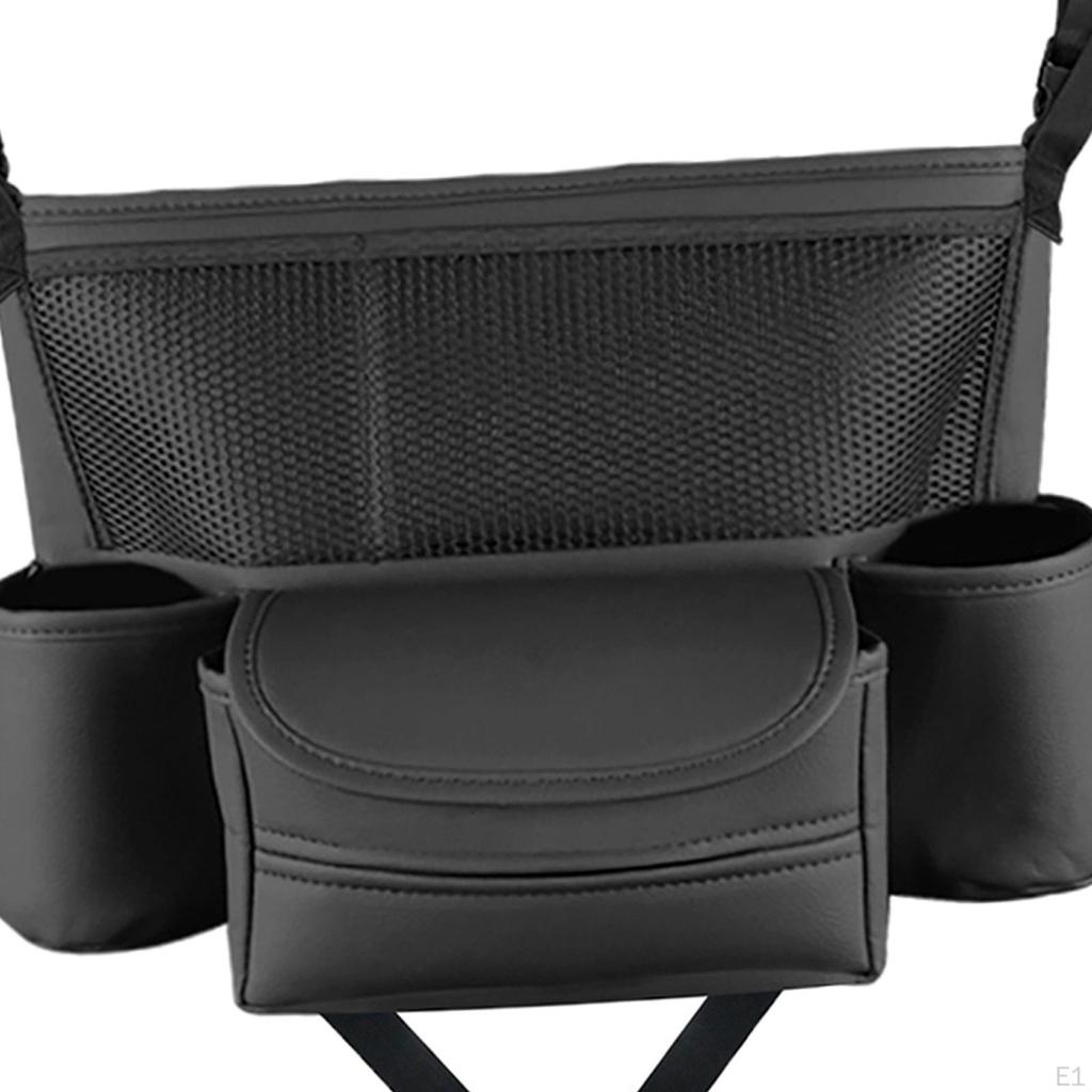 Sitzaufbewahrungstasche Organizer Auto für Getränke Telefone Geldbörsen Schwarz