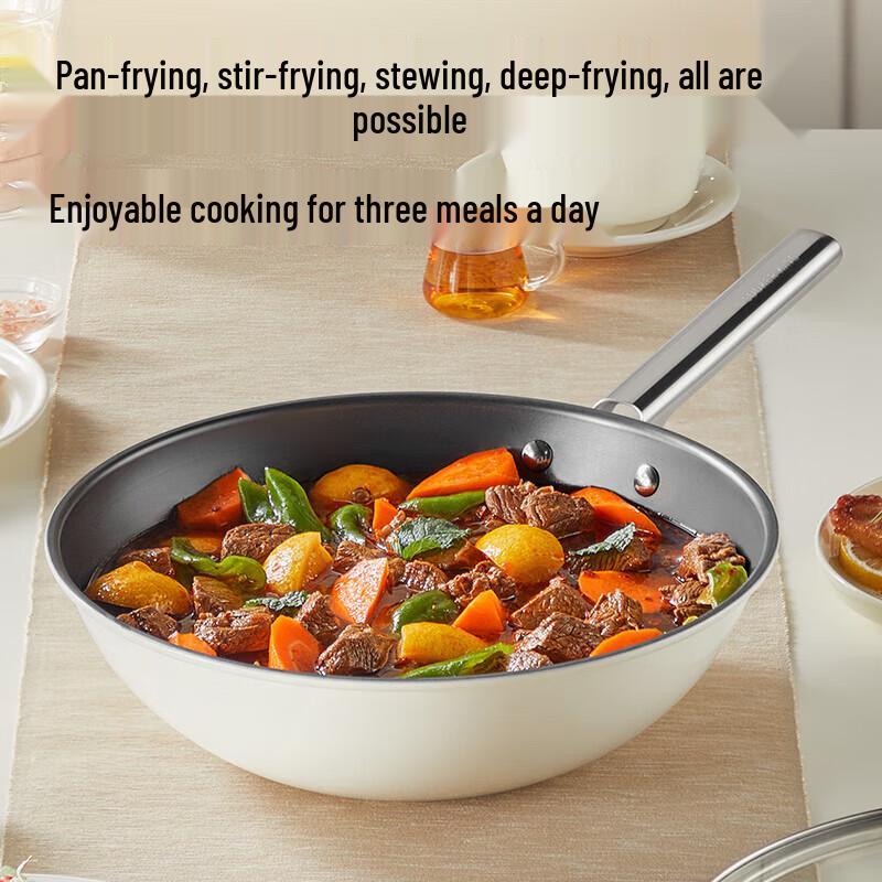 COOKER KING 30cm Uncoated Carbon Steel Wok