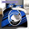 Biancheria da letto con motivo logo Atalanta BC Decorazione per la casa Regalo di compleanno (1 * copripiumino + 2 * federa, senza nucleo)