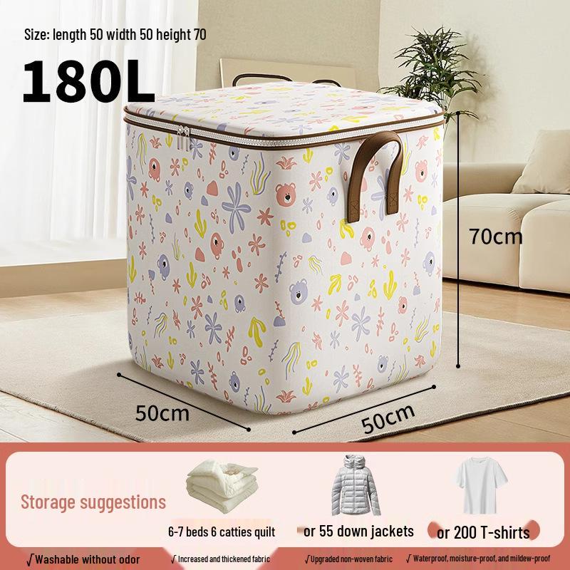 Large Moisture-Resistant Quilt and Clothes Storage Bag Organizer
