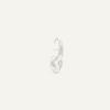 Niche High-End Silver Metal Personality Temperament Simple Water Drop Crystal Pendant Earrings S925 Silver Needle Stud Earrings