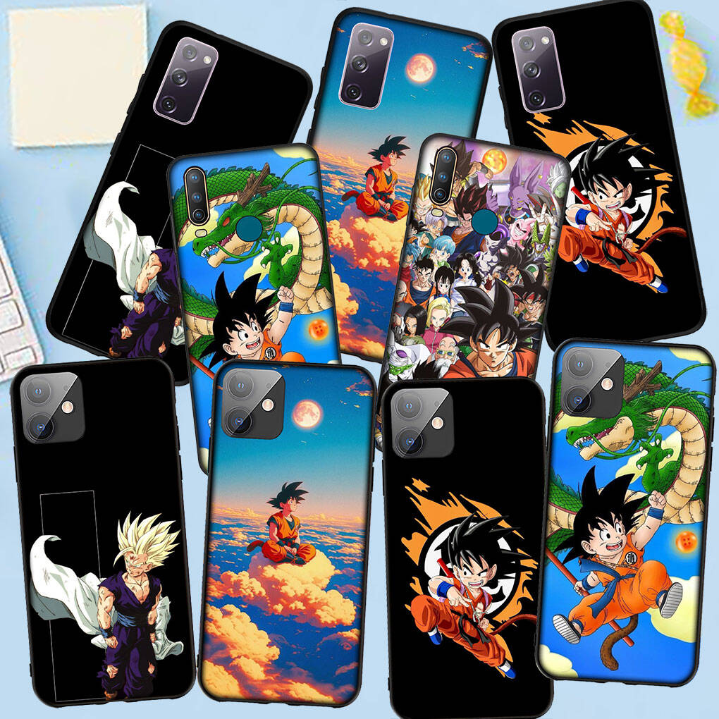 IPhone 17 15 16 Plus X Redmi Note 14 12 11 13 Pro Max Huawei P30 P20 Lite OPPO A60 A40 A80 A54 için Telefon Kılıfı Funda Ejderha Son Gokus Ball Gohan Kapak