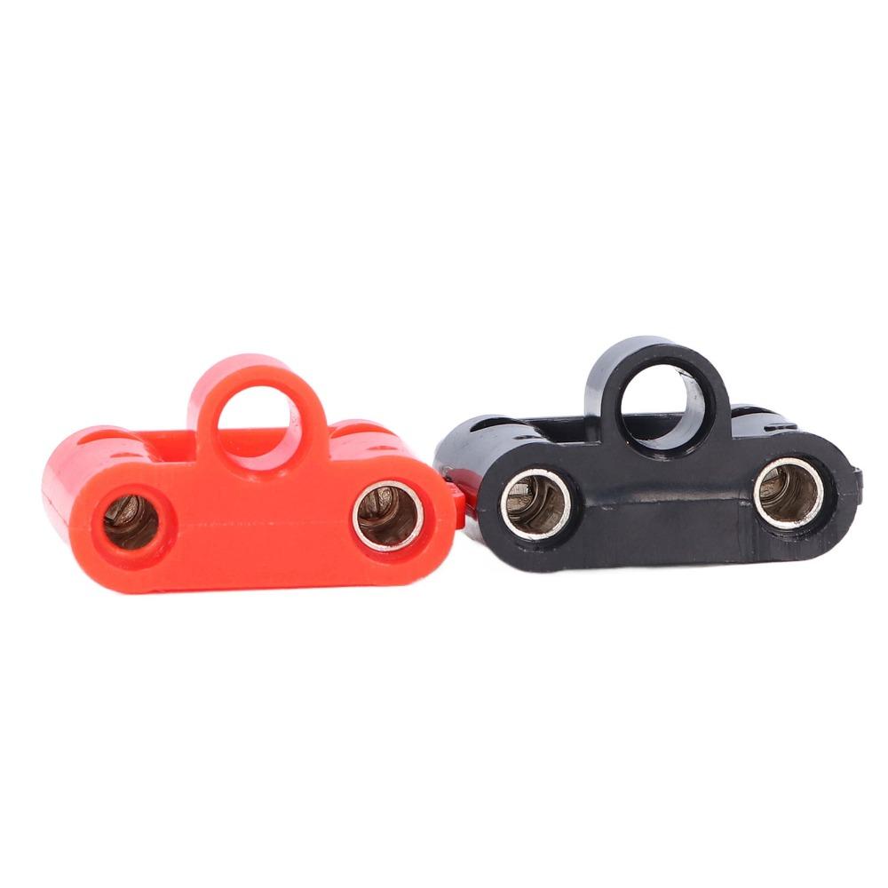 5 Set 4mm Dual Banana Plug 32A 1000V Copper ABS Speaker Banana Plug Two Way Black+Red Banana Socket Electronic Equipment