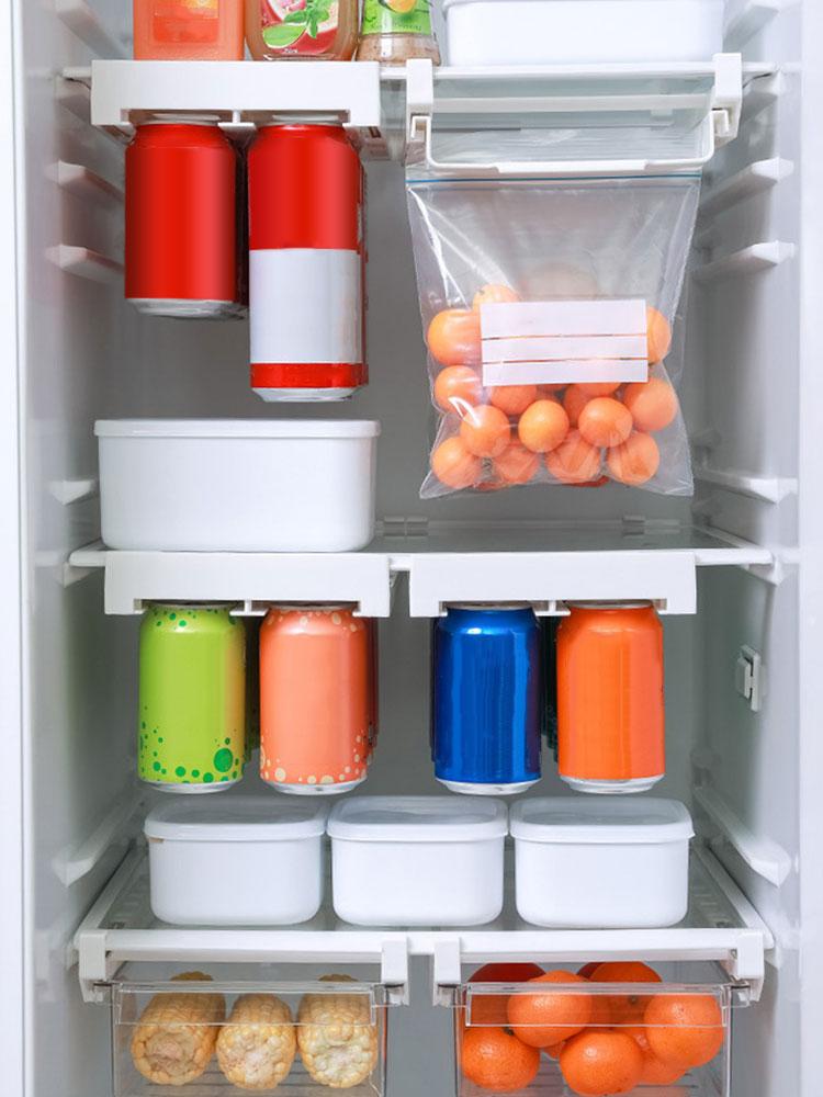 Soda Can Dispenser for Refrigerator Self-Pushing Drink Organizer Beer Pop Can Water Bottle Drink Dispenser Reusable Drink
