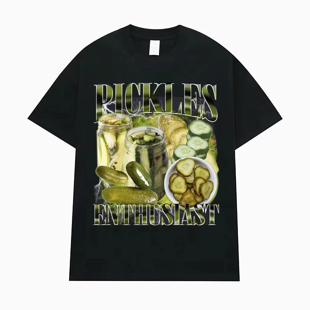 Vintage Pickle Enthusiast Funny Meme T Shirts Women Fashion Casual 90s Graphic Tshirt Tees Women T Shirt Aesthetic Clothes