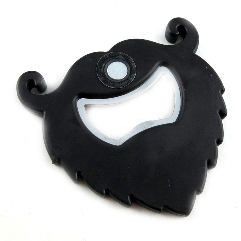 Les Trésors De Lily [L3110] - Vtipný otvírák na láhve 'Knír' černý - 7x7 cm