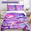 Demon Hunter Girls 4 Customize Your Name Bedding Set Breathable Duvet Cover with Pillowcases Home Decoration Birthday Gift