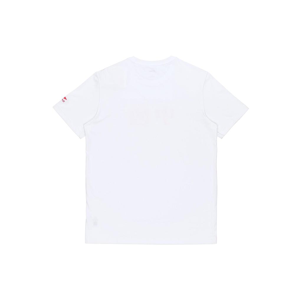 Li Ning Sports Fashion Collection T Shirts Unisex White Crew Neck Moderate Straight Fit AHSRA40-4
