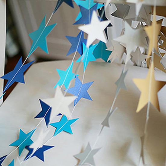 4M Świąteczna Girlanda Gwiazda Dekoracja Imprezy Świątecznej Ozdoba Choinkowa Girlanda