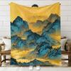 Landscapes and Paintings Patterns Flannel Printed Blanket Suitable for All Seasons Suitable for Living Room Office Sofa Travel