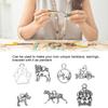 11pcs Dog Bone Jewelry Pendant Craft Supplies DIY Necklace Bracelet Making Accessory