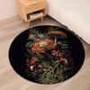 Mystical Mushroom Starry Sky  Pattern Round Shape Floor Mats Kitchen Hallway Runner Rug Bedroom Living Room Soft Carpet Non-slip Area Rug
