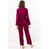 Pierre Cardin Women's Piped Satin Pajama Set