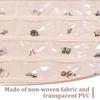2Pcs Large Pockets Double-sided Hanging Jewelry Display Storage Bag Portable Necklace Holder Foldable Ring Earring Bracelet Bag