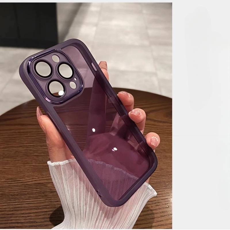 Pro Iphone 16E 16 E Ochranné sklo objektivu fotoaparátu Měkké TPU pouzdro Pro Iphone SE 4 5G SE4 16 Pro Max Průhledný silikonový zadní kryt