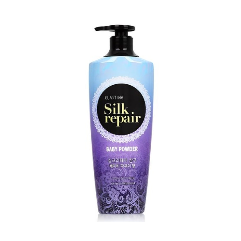 Elastine Silk Repair Baby Powder Shampoo 550ml*1Pc/2Pcs 1Pc