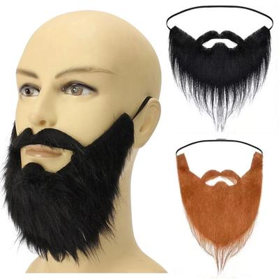 1ks Unisex Falešný vous Fancy Halloweenský kostým Party Obličejové ochlupení Knír Paruka Zábavné Festivalové Vánoční potřeby Plesové rekvizity