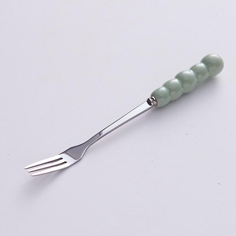 

Zhishi Light Luxury Ceramic Handle Avocado Fork Set