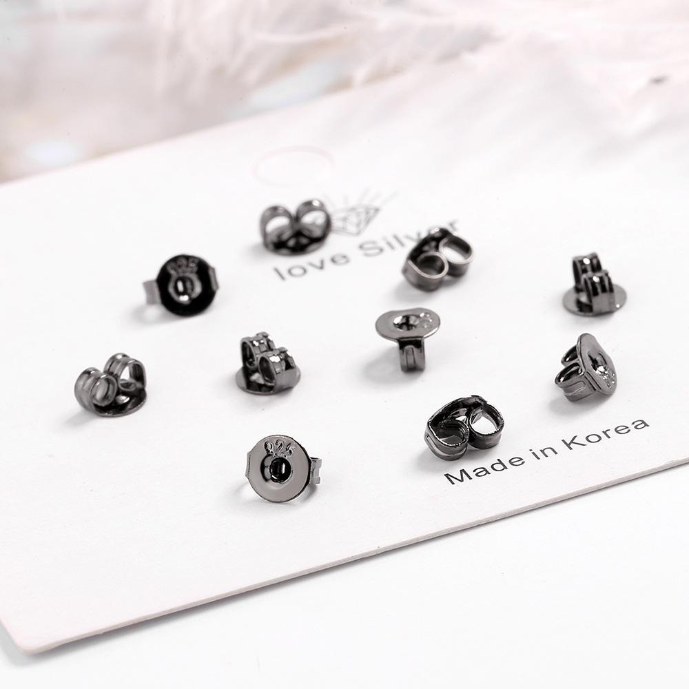 

Platinum, Gold, Silver & Rose Gold Electroplated Ear Caps - DIY Jewelry Findings & Charms 925 Stamp