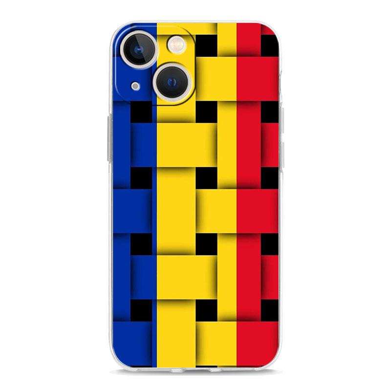 Phone Case For iPhone 17 Air Cases iPhone 16 15 12 13 14 Pro Max SE 7 8 Plus iPhone11 Clear Soft Cover Romania Flag