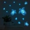 Glow-In-The-Dark Turtle Toilet Stickers Self-Adhesive Removable Wall Decals Room Decor, Glow Under Uv, Car Sticker Wall Decor