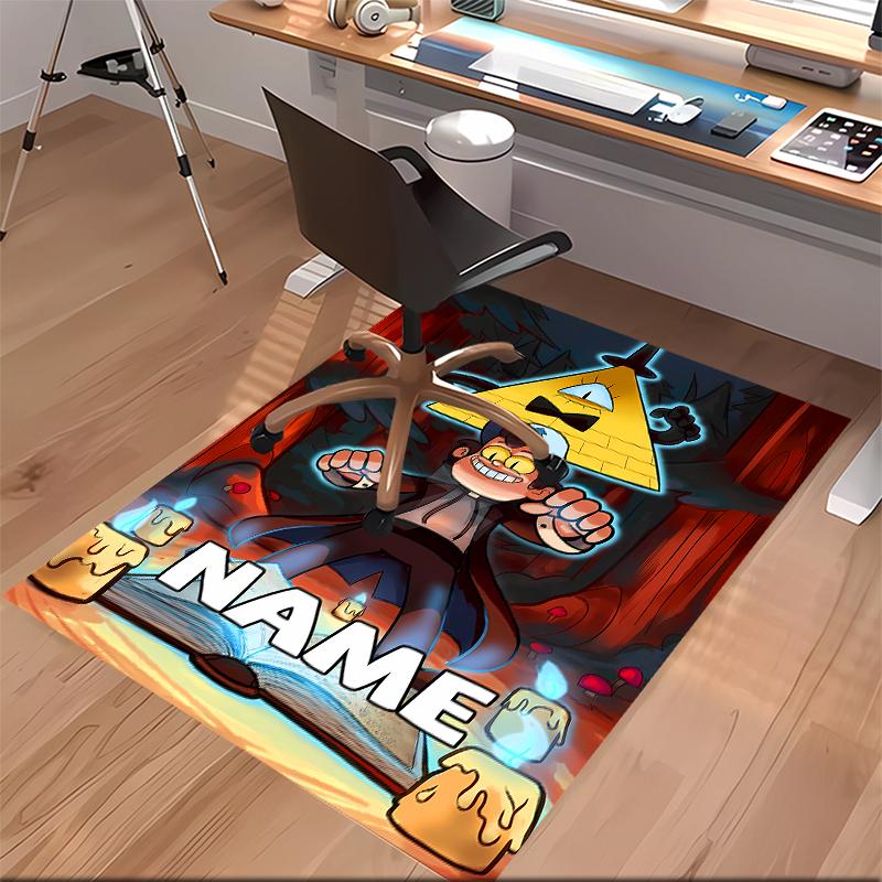 Custom personalization Gravity Falls Print Area Rug - Soft, Washable Non-Slip Indoor Mat,Living Room,Home&Office Decorative Rug