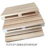 Premium Wood Beverage Coaster Natural Wooden Pallet Coasters for Bars Restaurant