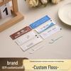 Custom Logo Disposable Dental Floss Toothpick for Hotels & Clinics, Individually Packaged for Portable Use