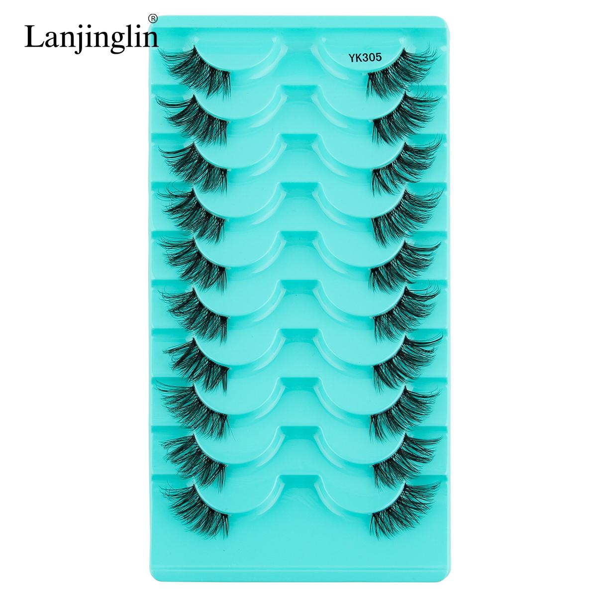 

Накладные ресницы Half Eye Lashes 3/10 пар 3D Mink Lashes Natural/Dramatic Handmade Многоразовые накладные ресницы Инструменты для макияжа Faux Cils
