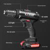 Dual-Speed Electric Drill with Lithium Battery & Impact Function for Multifunctional Use, Household Drilling, and Screwdriving.