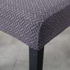 Jacquard Knitted Stretch Removable Dining Chair Cover Slipcover Gray