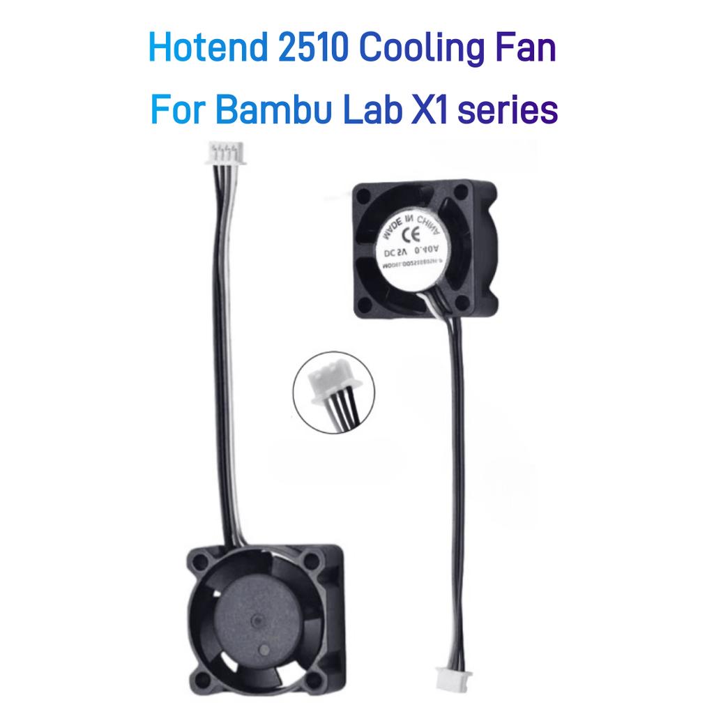 Für Bambu Lab X1 X1C P1 P1P P1S 2510 Hotend-Kühlgebläse Doppelkugellager DC5V 0,4A Hochgeschwindigkeits-Kühlerteile Für Bambulab X1 P1